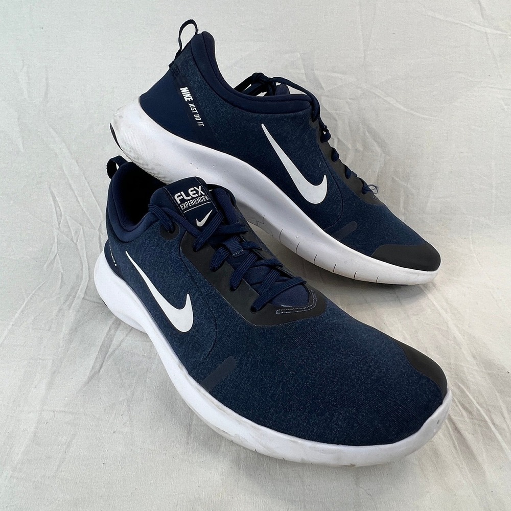 Nike Flex Experience 8 Mens Navy Blue Running Shoes Sz 11.5‎ Trainer Sneaker